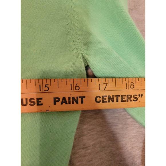 Girl's Tommy Hilfiger Green Purple Color Block  Pockets Cardigan Sweater Medium - Picture 6 of 11